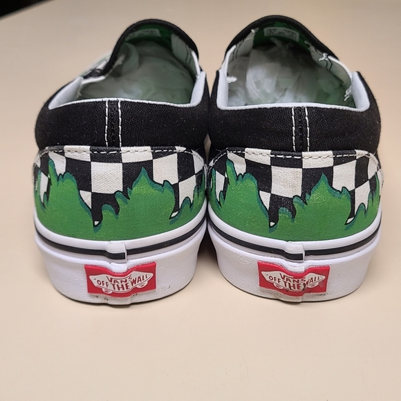 Vans X Marvel Incredible Hulk Checkerboard classic slip skateboard shoes size 9 - Picture 5 of 11